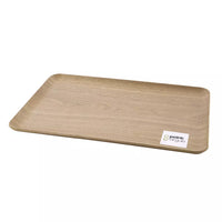 Plateau à servir rectangulaire couleur bois 39x27cm