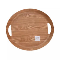 Oval tray colour of wood
