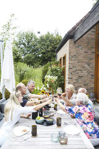 Bougeoir pour bougie chauffe-plat bleu ø 10.5cm H 7.7cm