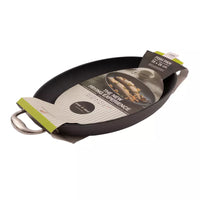 Pan-à-moi poêle à poisson en fonte avec revêtement excalibur 38x26cm