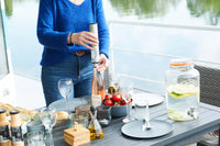 Set 4 pièces pour vin: tire-bouchon électrique, bec verseur, bouchon, coupe-capsule