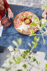 Sharing set met magnetische draaibare plateau uit acacia en bowl Ø40cm FSC®