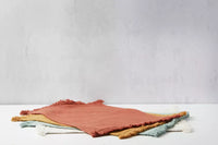 Set de table en coton 100% recyclé ocre