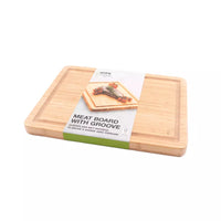 Vleesplank met sapgeul uit bamboe 40x30x3cm FSC®