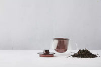 Tasse à thé avec filtre aubergine 300ml