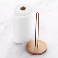 Acacia wood paper towel holder