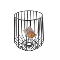 Wire hoge fruitmand zwart
