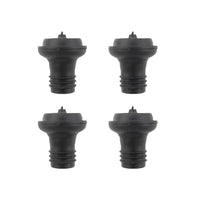 Set of 4 bottle stoppers black