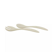 Salad serving set in rPET Summer Sand 30cm
