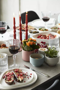 Ceramic high tealight holder sage green