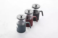 Cast iron and borosilicate glass French press 750ml Vintage Maroon