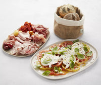 Serveerschotel gebroken wit 30x21cm