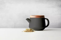 Théière avec couvercle en acacia noir 600ml