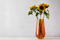 Vase orange Ø 17.5cm H 35cm