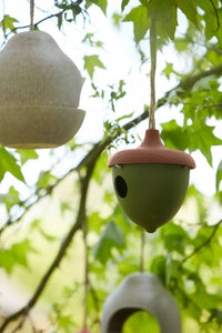 Nichoir en fibre de bambou gland vert