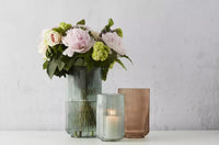 Vase vert Ø 12cm H 19.3cm