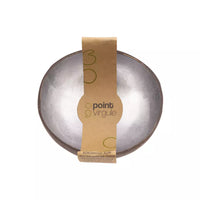 Bol en noix de coco gris-bleu métallique