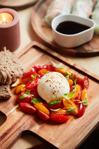 Hamburgerplank uit acaciahout 30x25cm FSC®