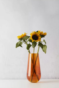 Vase orange Ø 17.5cm H 35cm