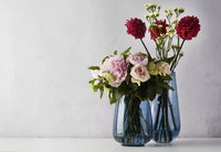 Vaas blauw Ø 18.5cm H 24.5cm