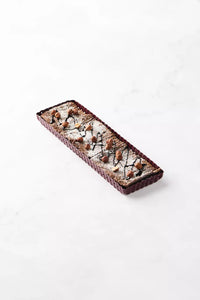 Fluted tart pan with removable base made of non-stick carbon steel 35x11x3cm