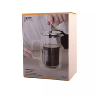 French press in double walled borosilicate glass 600ml