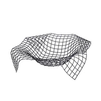Wire envelope panier noir 34x34x8.5cm