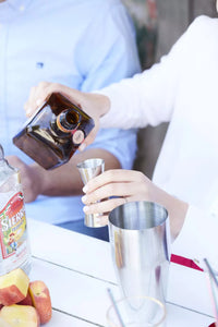 4-piece cocktail set with spoon - jigger - muddler & cobbler shaker