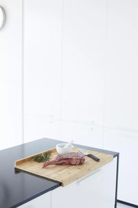 Aanrechtplank met sapgeul uit bamboe 60x40x4cm FSC®