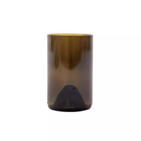 Set van 4 glazen uit upcycled glas olijfgroen 350ml