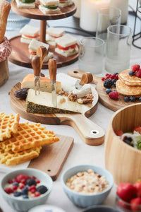 5-delige magnetische kaasset uit acacia FSC®