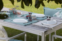 Set de table en coton 100% recyclé vert menthe