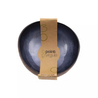 Kokosnoot kom metallic donkerblauw