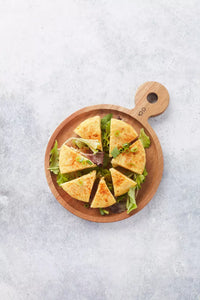 Hamburgerplank uit acaciahout rond ø 20cm FSC®