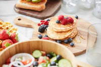 Ronde serveerplank uit acaciahout 35x24.5x1.5cm FSC®