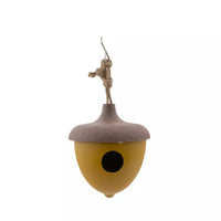 Nichoir en fibre de bambou gland ocre