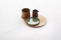 Sharing round hamburger board made from acacia, 13x25x2cm FSC®