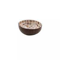 Bol en noix de coco avec nacre pois naturelle