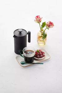 Plateau à servir rectangulaire blanc 22x12cm