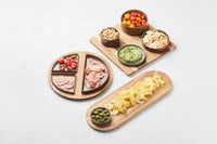 Sharing serveerplank uit acacia met magneten 33x33x2cm FSC®