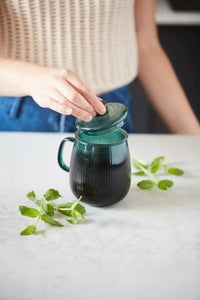 Theekop met filter 600ml Forest Green