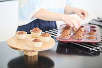 Set of 6 cupcake cups Vintage Maroon