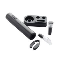 5-delige wijnset zwart