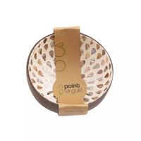 Bol en noix de coco avec nacre gouttes naturel