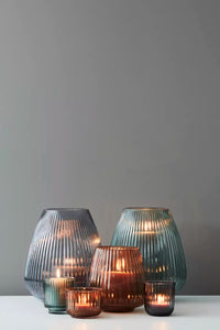 Vaas blauw ø 24.5cm H 28cm