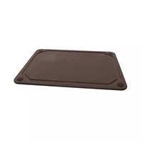 Wood fiber cutting board with juice groove black 37x27.5cm FSC®