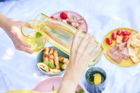 Karaf uit transparant rPET met deksel Mimosa Yellow 1L